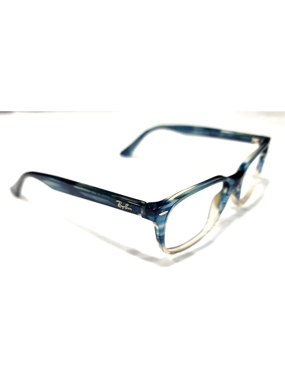 Ray Ban RB5375 8146 Blue Square Eyeglasses Frame 51-18 145
